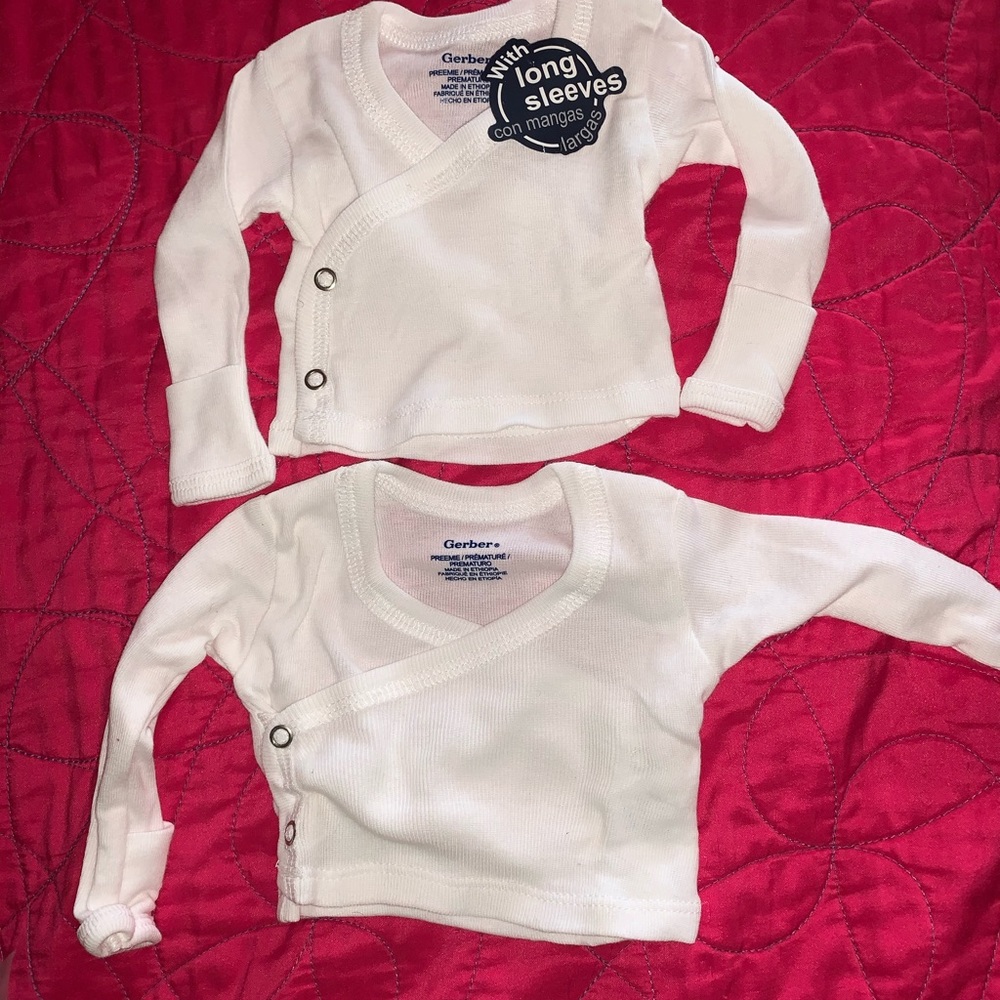 Gerber Preemie Long Sleeve Shirts